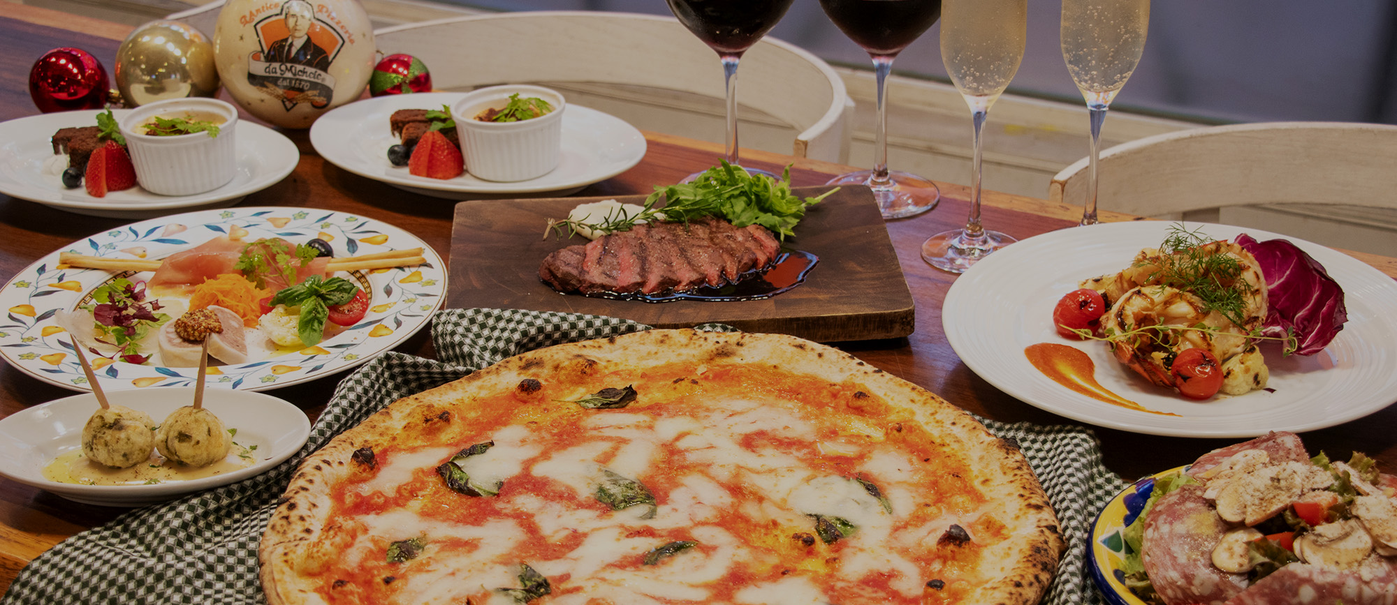 アンティーカ・ピッツェリア・ダ・ミケーレ 福岡 天神・大名 ピザとイタリア料理のクリスマスコース